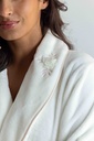 Peignoir long et doux dame MIRA 9141MW - Ecru 09
