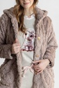 Peignoir long et doux dame MIRA 9140MW - Taupe 07
