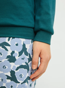 Pyjama long dame poignets resserés CALIDA "Midnight Flowers" 40059 - Dark petrol 520
