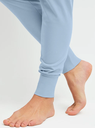Pyjama long dame poignets resserés 100% coton CALIDA "Soulmate" 40591 - Dusty Grey 982