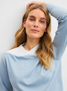 Pyjama long dame poignets resserés 100% coton CALIDA "Soulmate" 40591 - Dusty Grey 982