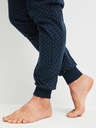 Pyjama long homme avec bords resserés 100% coton CALIDA "Relax Imprint" 47687 - Tourmaline blue 547