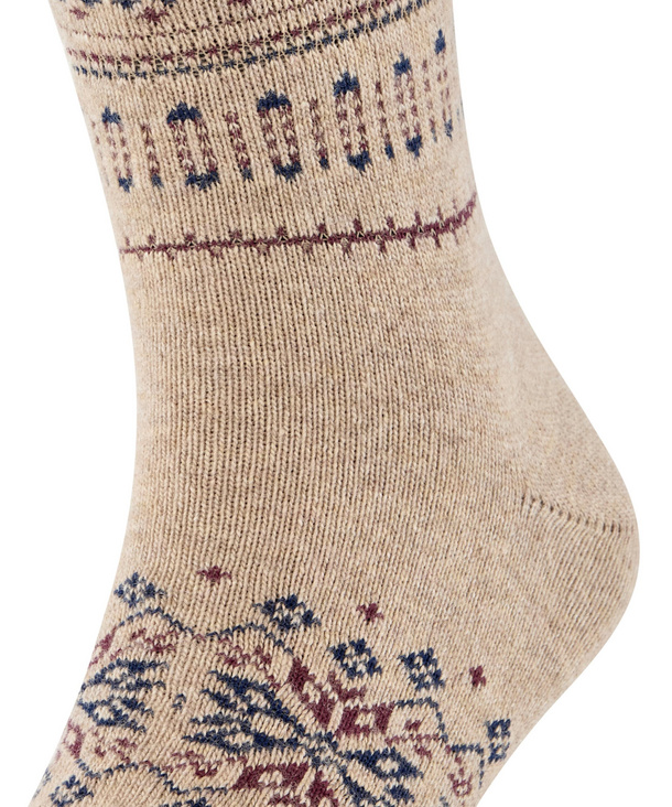 Chaussettes Hommes fantaisie Laine & Cashmire FALKE "Sky Limit" 12609 - Beige mel 4091