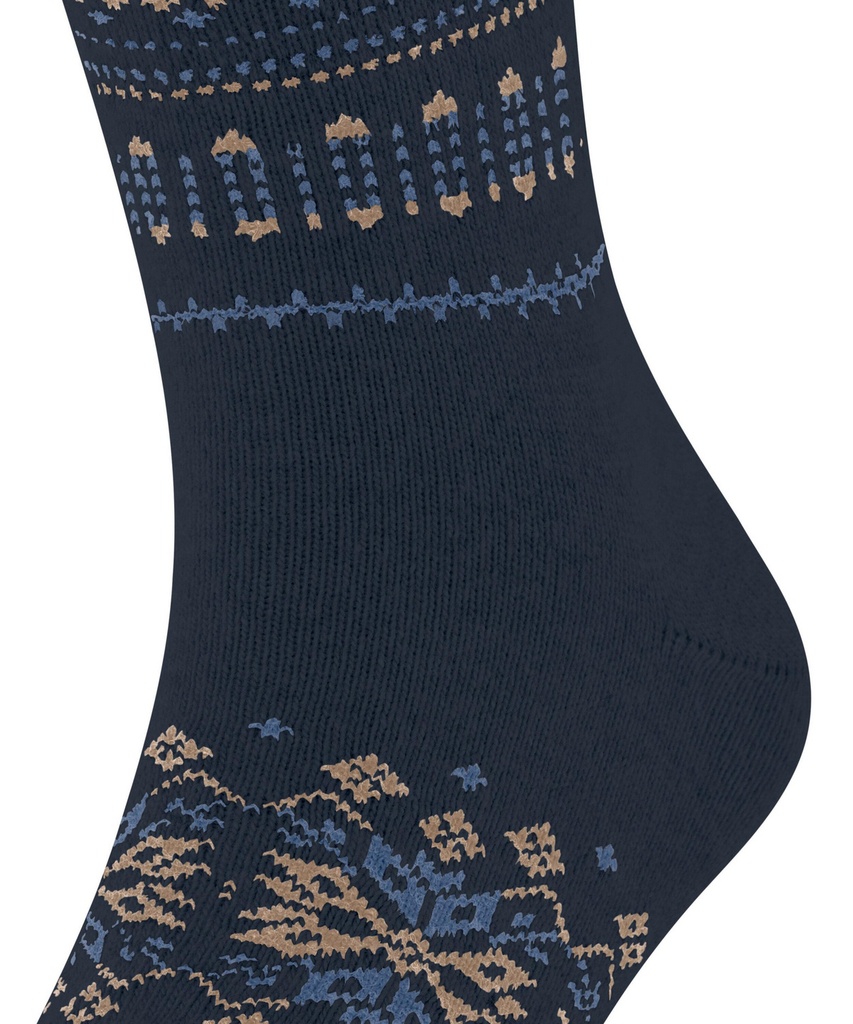 Chaussettes Hommes fantaisie Laine & Cashmire FALKE "Sky Limit" 12609 - Space Blue 6116