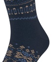 Chaussettes Hommes fantaisie Laine & Cashmire FALKE "Sky Limit" 12609 - Space Blue 6116