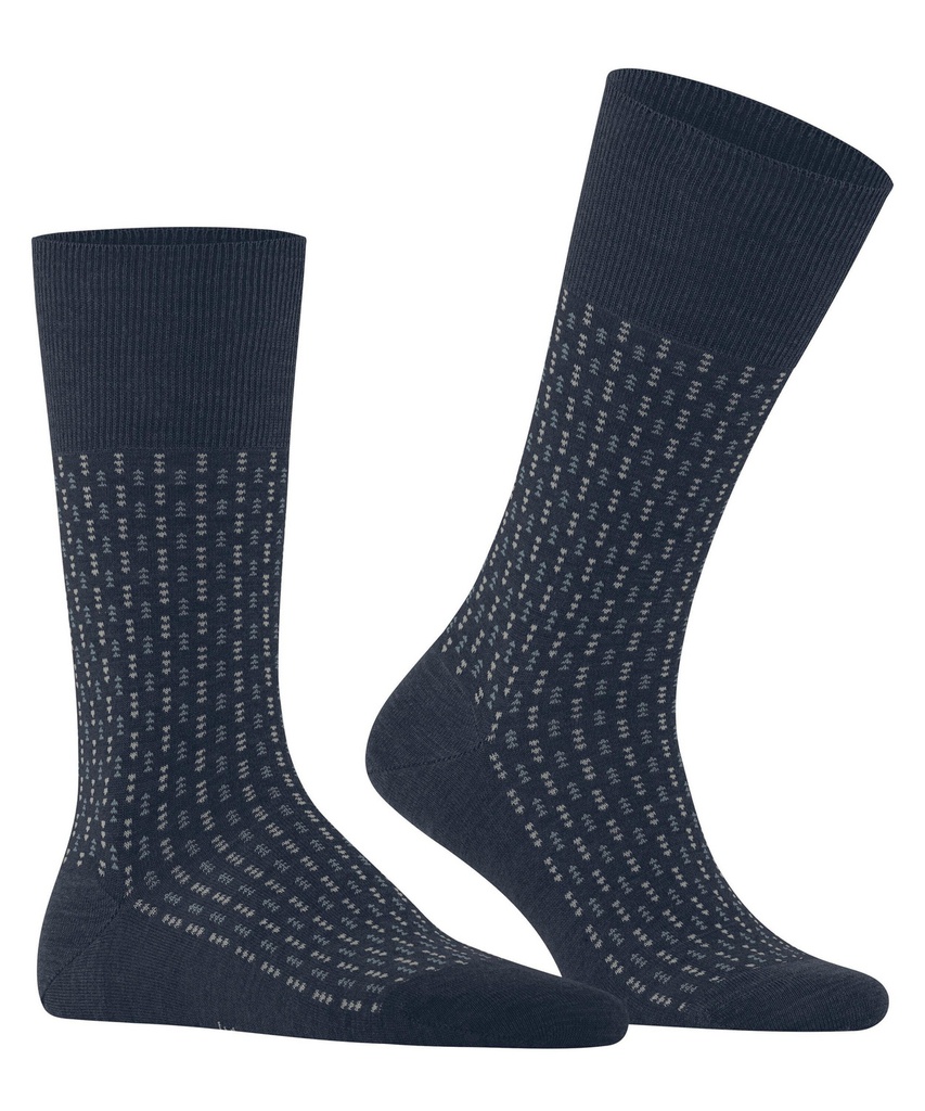 Chaussettes Homme Laine fantaisie FALKE "Airport Special Edition" 12607 - Space Blue 6116