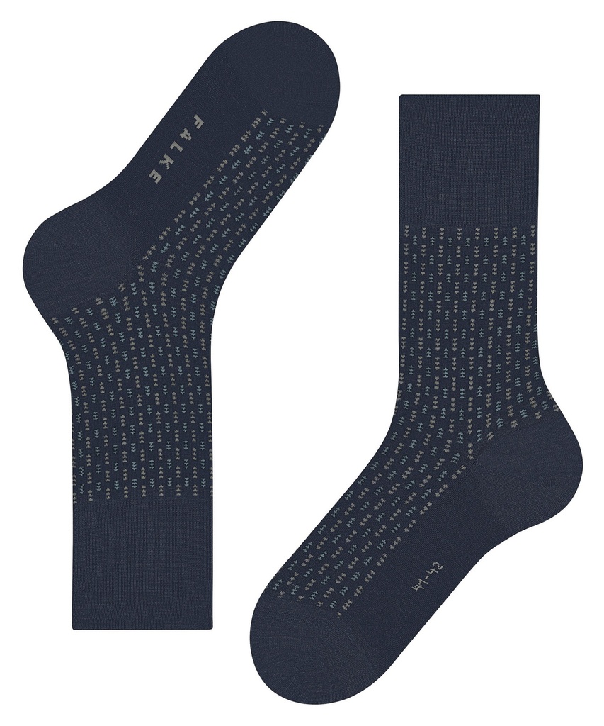 Chaussettes Homme Laine fantaisie FALKE "Airport Special Edition" 12607 - Space Blue 6116