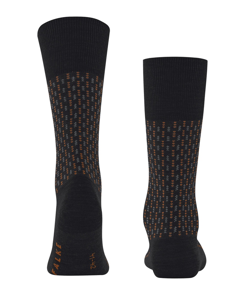 Chaussettes Homme Laine fantaisie FALKE "Airport Special Edition" 12607 - Black 3000