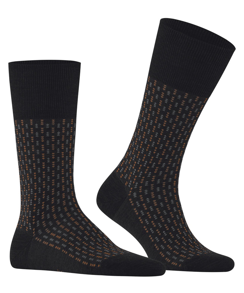 Chaussettes Homme Laine fantaisie FALKE "Airport Special Edition" 12607 - Black 3000