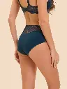Culotte taille haute SIMONE PERELE "Karma" 12V770 - Bleu Prestige 595