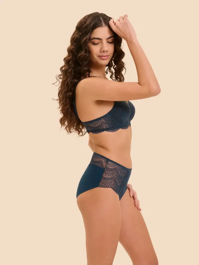 Culotte taille haute SIMONE PERELE "Karma" 12V770 - Bleu Prestige 595