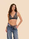 Soutien-gorge triangle sans armatures SIMONE PERELE "Karma" 12V250 - Bleu Prestige 595