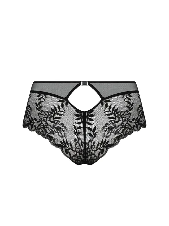 Sorty LISE CHARMEL "Cuir Sexy Couture" ACM0405 - Noir Argent 8163