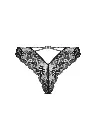 String LISE CHARMEL "Cuir Sexy Couture" ACM0005 - Noir Argent 8163