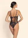 Body LISE CHARMEL "Cuir Sexy Couture" ALM5205 - Noir Argent 8163