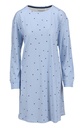 Chemise de nuit dame 100% coton RINGELLA "Rayures et Coeurs" 6511013 - Air Blue 243
