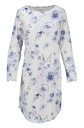 Chemise de nuit dame 100% coton RINGELLA "Motifs Floraux" 6511042 - Perlweiss 119
