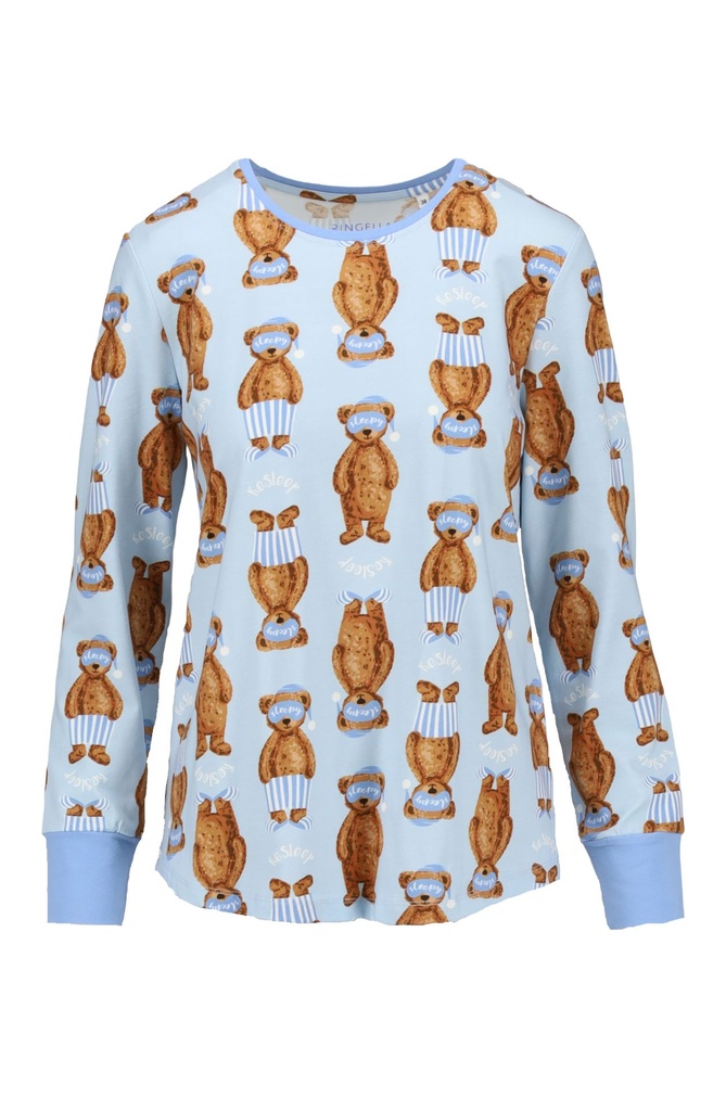 Pyjama dame 95% coton RINGELLA "Ours en Peluche" 6511215 - Bleu 220