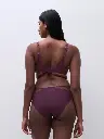 Soutien-gorge armatures enveloppant CHANTELLE "Illusion" C1B4M0 - Aubergine Lurex E63