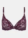 Soutien-gorge armatures enveloppant CHANTELLE "Illusion" C1B4M0 - Aubergine Lurex E63