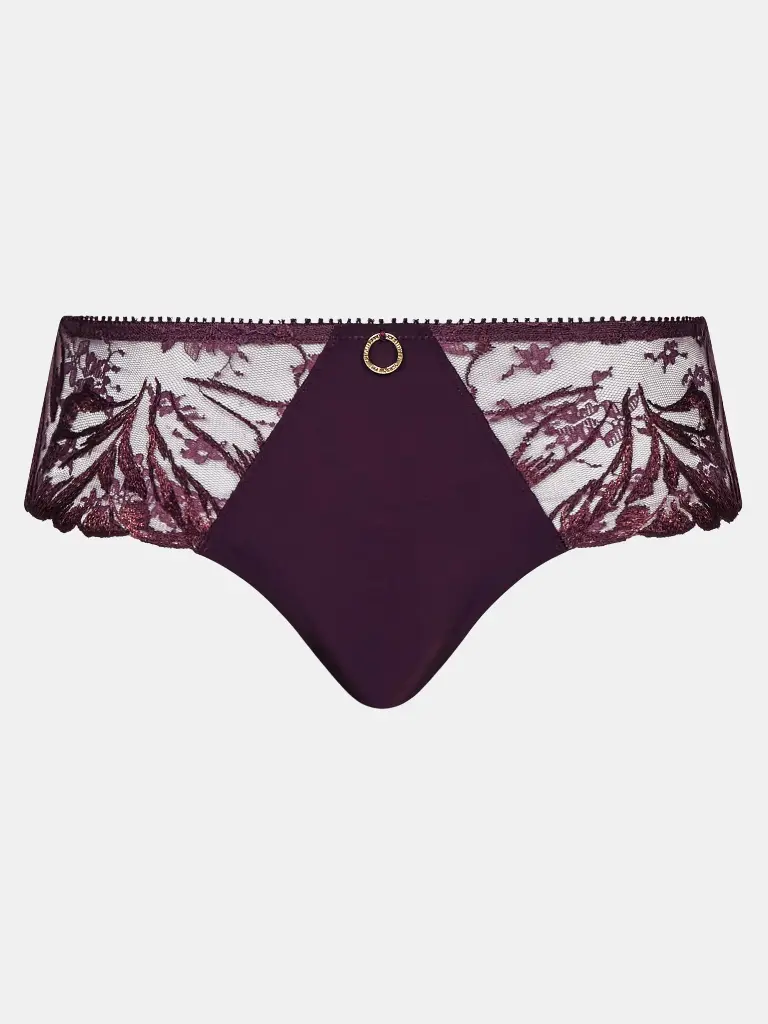 Culotte CHANTELLE "Illusion" C1B4C5 - Aubergine Lurex E63