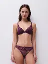 Tanga CHANTELLE "Illusion" C1B4G0 - Aubergine Lurex E63