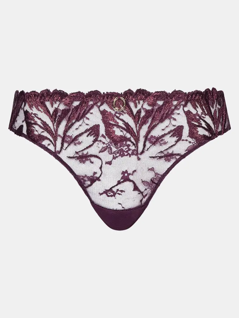 Tanga CHANTELLE "Illusion" C1B4G0 - Aubergine Lurex E63