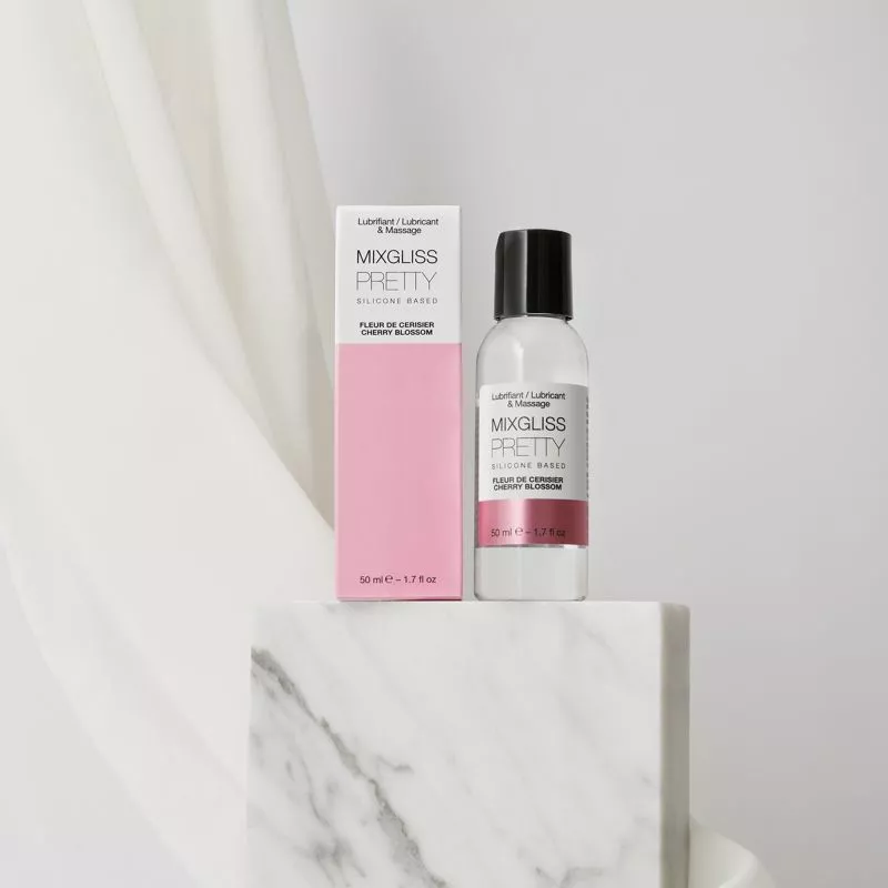 Lubrifiant silicone parfumé MIXGLISS "Pretty" 50ml - Fleur de Cerisier