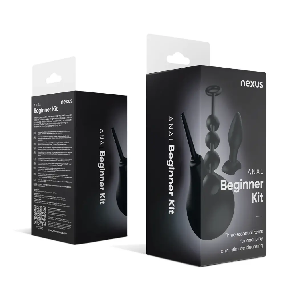 Kit débutant pénétration anale NEXUS "Anal Beginner Kit" - Noir