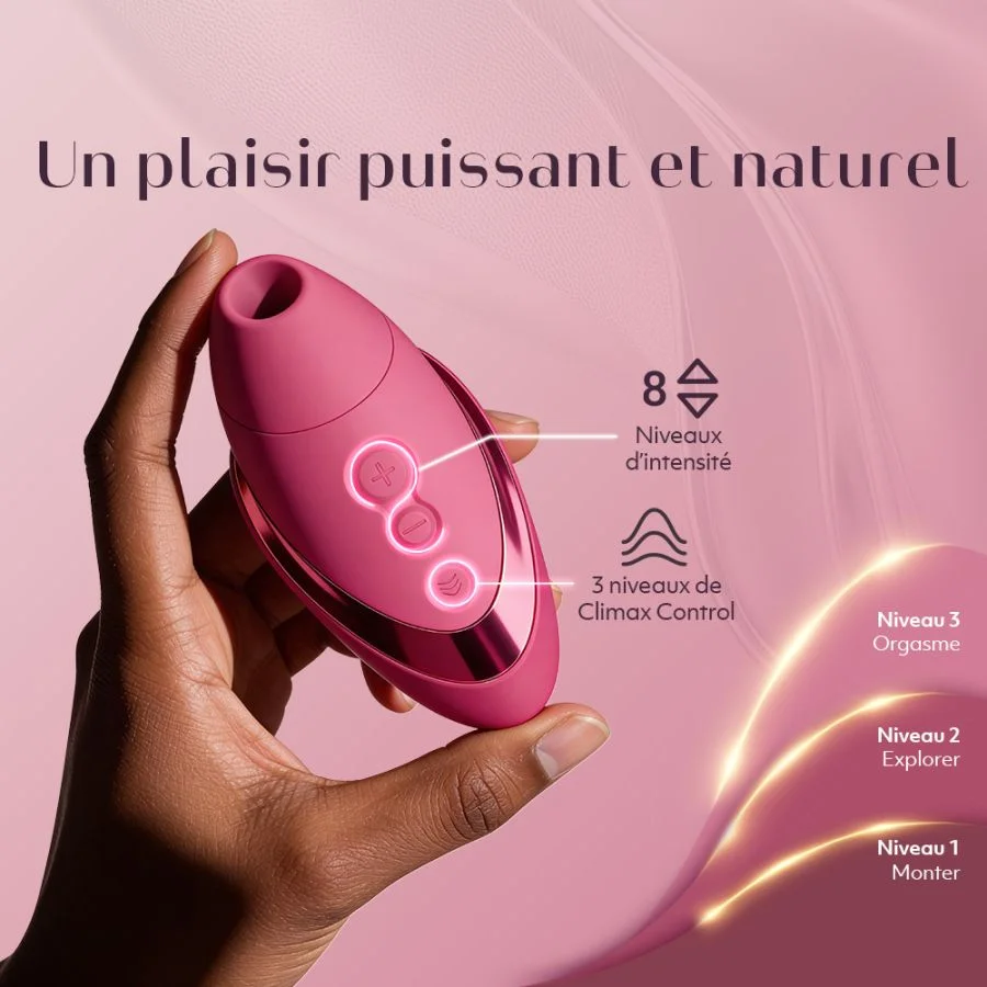 Stimulateur clitoridien à ondes pulsées WOMANIZER "Next Liberty" - Vibrant Pink
