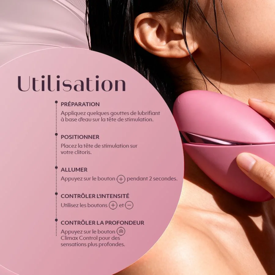 Stimulateur clitoridien à ondes pulsées WOMANIZER "Next Liberty" - Vibrant Pink