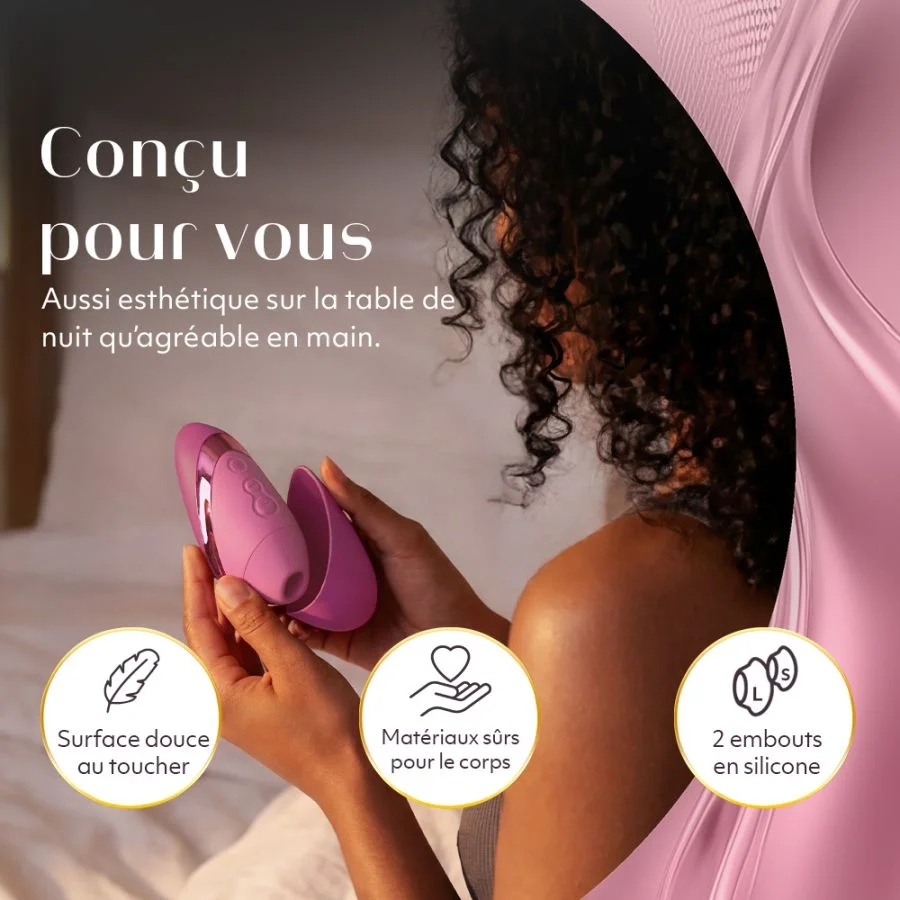 Stimulateur clitoridien à ondes pulsées WOMANIZER "Next Liberty" - Vibrant Pink