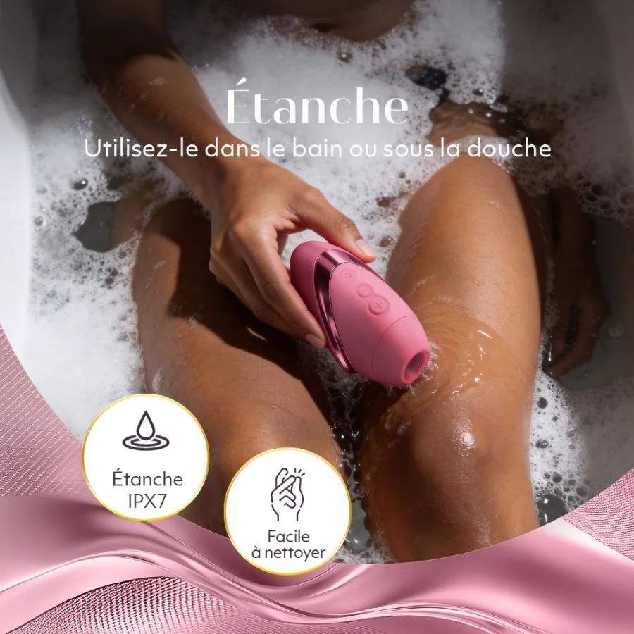 Stimulateur clitoridien à ondes pulsées WOMANIZER "Next Liberty" - Vibrant Pink