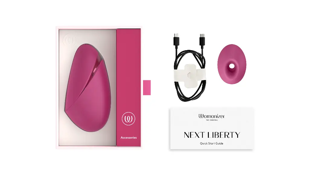 Stimulateur clitoridien à ondes pulsées WOMANIZER "Next Liberty" - Vibrant Pink