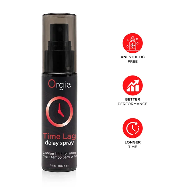 Spray retardateur stimule l'érection et la libido ORGIE "Time Lag Delay Spray" 25ml