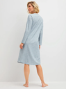 Chemise de nuit Dame 100% coton 110cm CALIDA "Midnight Dreams" 30095 - Dusty Grey 982 