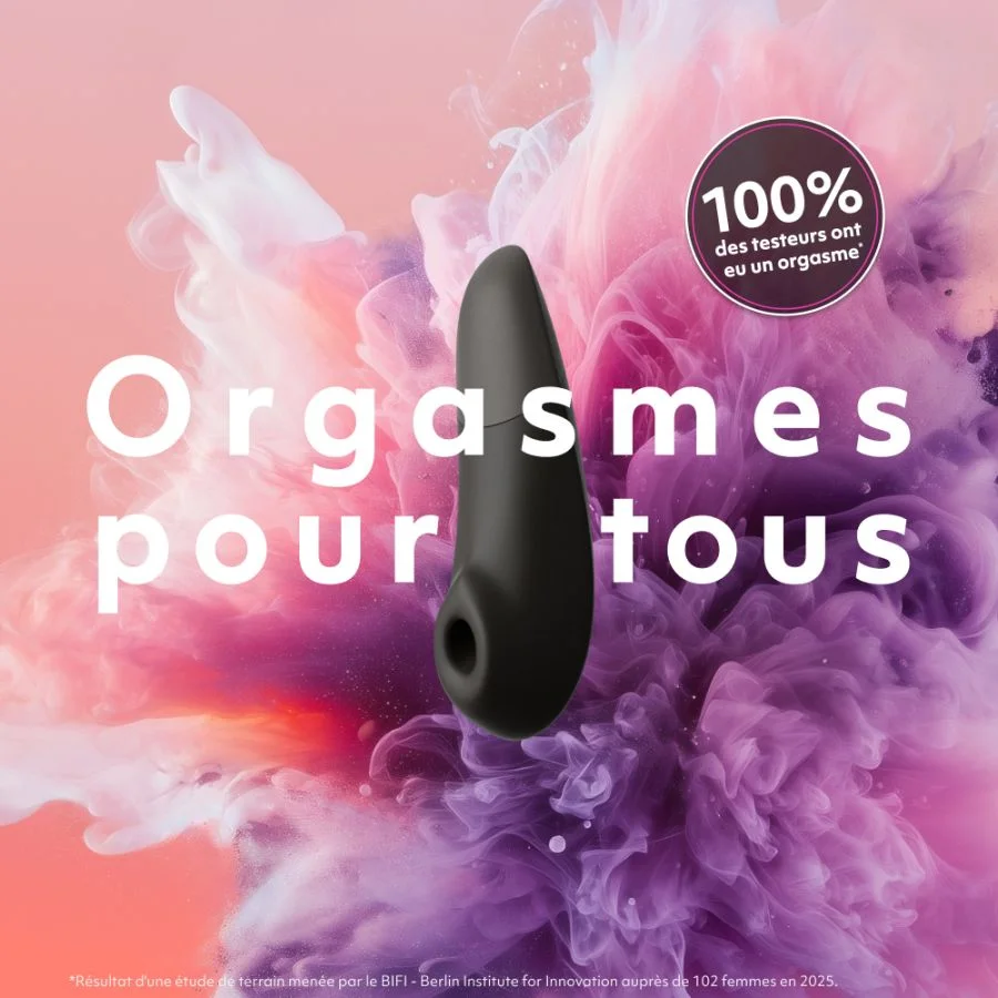 Stimulateur clitoridien à ondes de pression d'air WOMANIZER "Enhance" - Noir