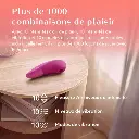 Stimulateur clitoridien à ondes de pression d'air WOMANIZER "Enhance" - Vibrant Pink
