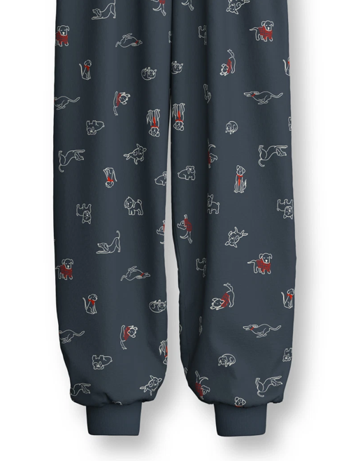 Pyjama Enfant long 100% Coton bio CALIDA "Family & Friends" 58179 - Dark Sapp 479