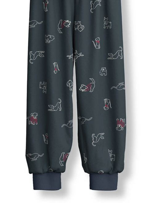 Pyjama Enfant long 100% Coton bio CALIDA "Family & Friends" 58273 - Dark Sapp 479