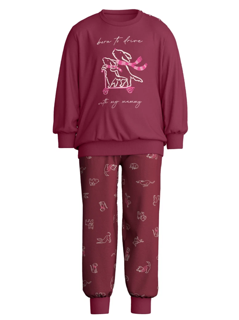 Pyjama Enfant long 100% Coton bio CALIDA "Family & Friends" 58176 - Mars Red 116
