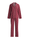 Pyjama long dame 100% Coton CALIDA "Family & Friends" 40098 - Mars Red 116