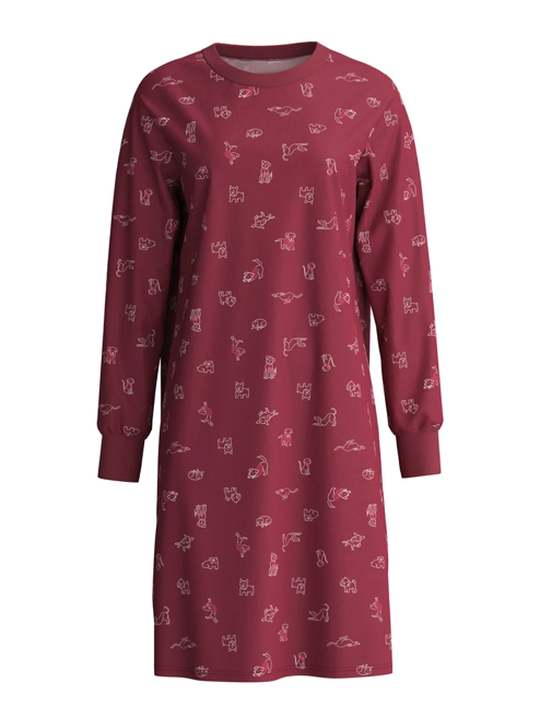 Chemise de Nuit dame 100% Coton 100cm CALIDA "Family & Friends" 30136 - Mars Red 116