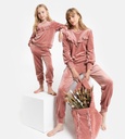 Pyjama fille WOODY 222-5-THA-V + 222-5-THD-V - Rose 456