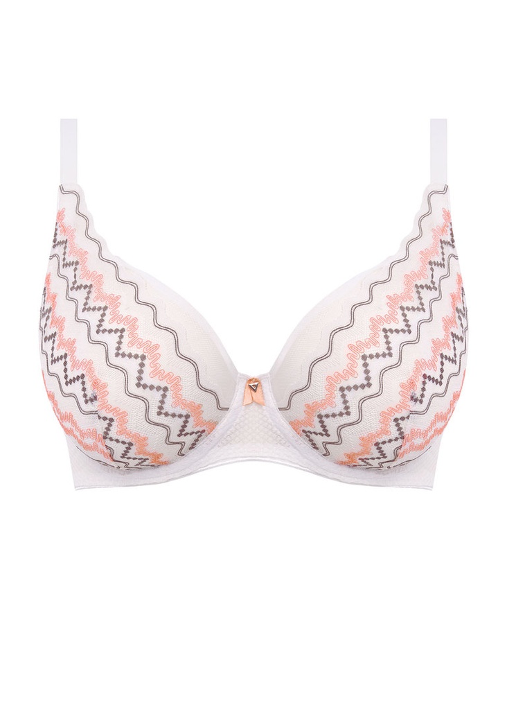 Soutien-gorge à armature plongeant FREYA "Festival Vibe" AA5621 - White Coral WRL