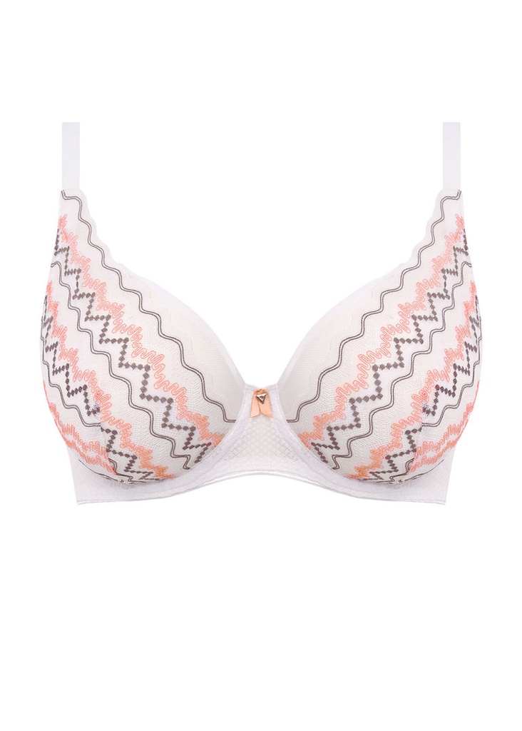 Soutien-gorge à armature plongeant FREYA "Festival Vibe" AA5621 - White Coral WRL