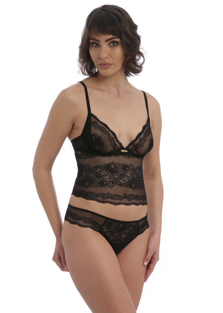 Brassière bustier à armatures WACOAL "Ravissant Delicacy" WE600512 - Noir BLK