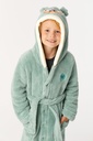 Peignoir en polar pour enfant WOODY 222-1-ROM-M - Blue gris 806