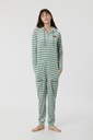 Pyjama unisexe adulte WOODY 222-1-PLS-S - Bleu denim et rayé 819