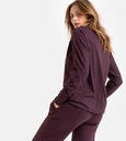 Pyjama long femme WOODY 222-5-XPD-Z -Bordeau 333